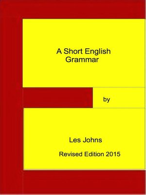 cover image of A Short English Grammar (Revised Edition 2015)